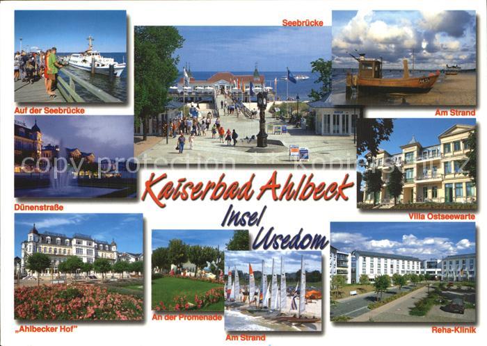 Ahlbeck Ostseebad Kaiserbad Seebruecke Strand Hotel Ahlbecker-Hof Duenenstrasse