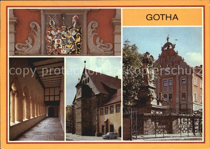 Gotha Thueringen Augustinerkloster Kreuzgang Schellenbrunnen