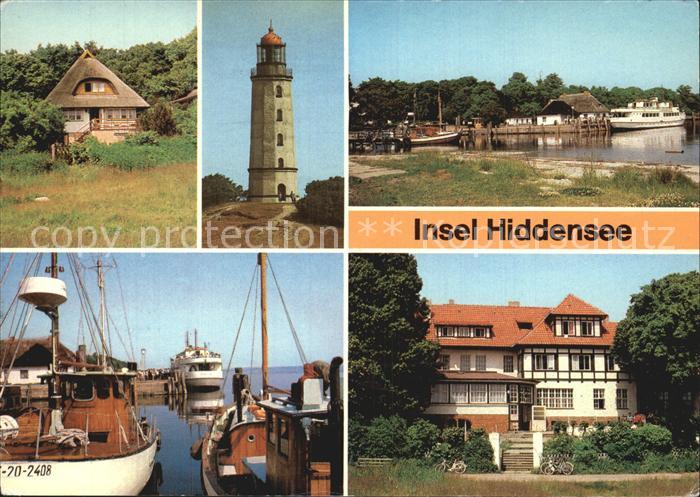 Kloster Hiddensee Fischerhaus Leuchtturm Hafen