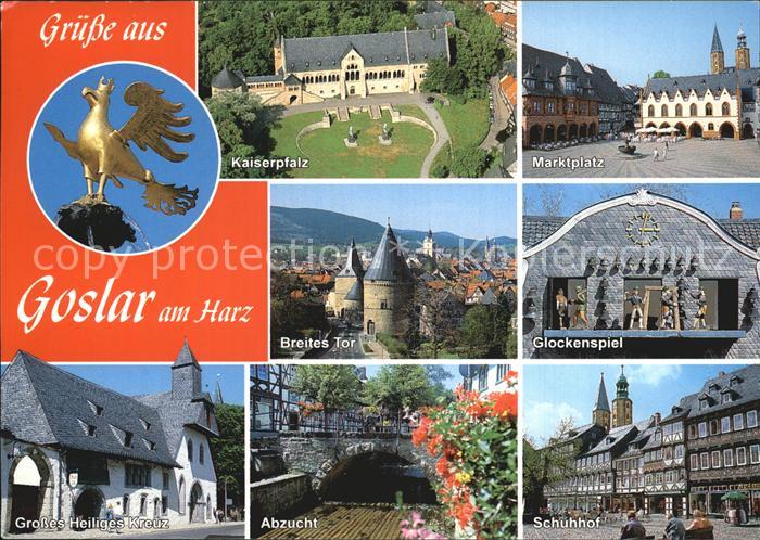 GOSLAR Harz Niedersachsen Fliegeraufnahme Kaiserplatz Breites-Tor Abzucht Schuhh