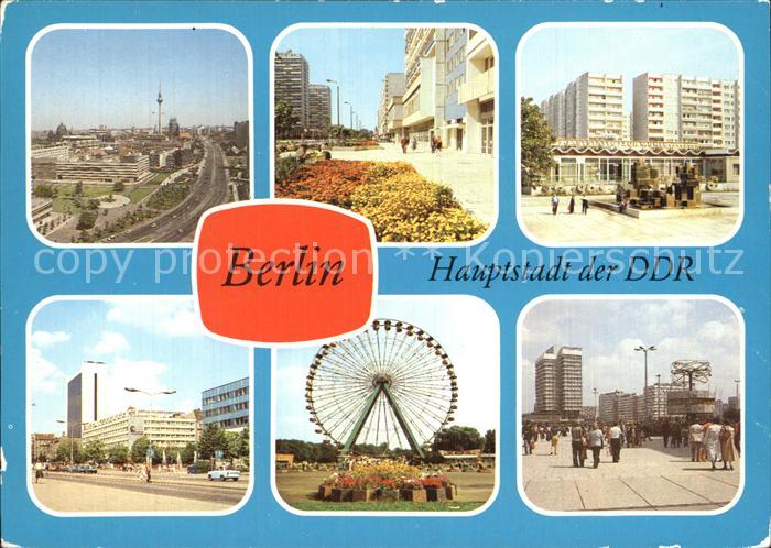 BERLIN CITY Leipziger- Greifswalder-, Friedrichstrasse Alexanderplatz