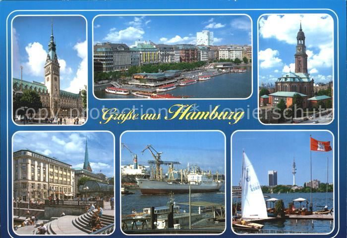 HAMBURG CITY Hafen Rathaus Alster