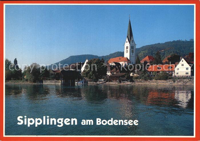 Sipplingen Partie am Bodensee mit Kirche