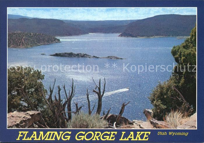 Utah US-State Wyoming Flaming Gorge Lake