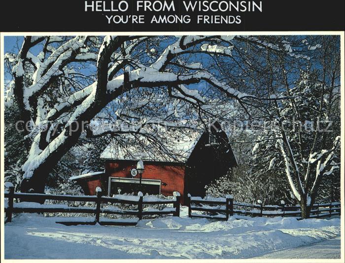 Wisconsin Wohnhaus im Schnee