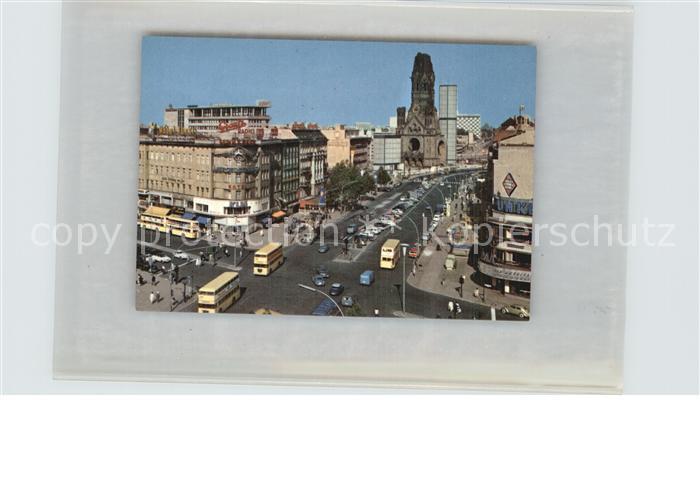 BERLIN  CITY Kurfuerstendamm und Kaiser-Wilhelm-Gedaechtniskirche