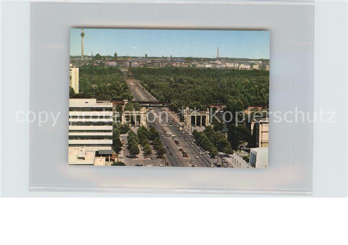 BERLIN CITY Fliegeraufnahme Strasse des 17. Juni