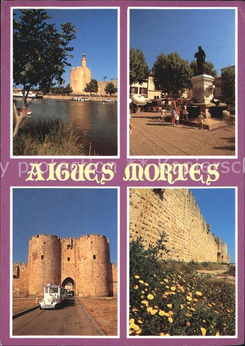 Aigues-Mortes Gard Schloss Stadtplatz Stadtmauer