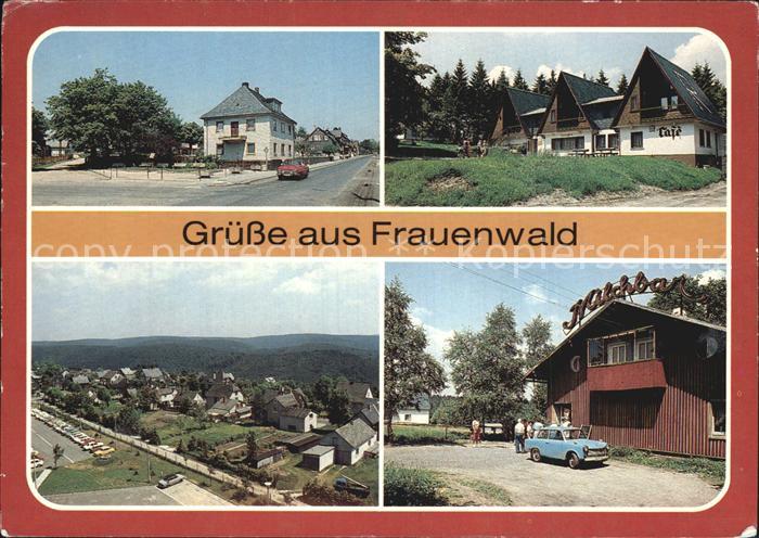Frauenwald Thueringen Nordstrasse Rennsteig Wanderhuetten Panorama Milchbar