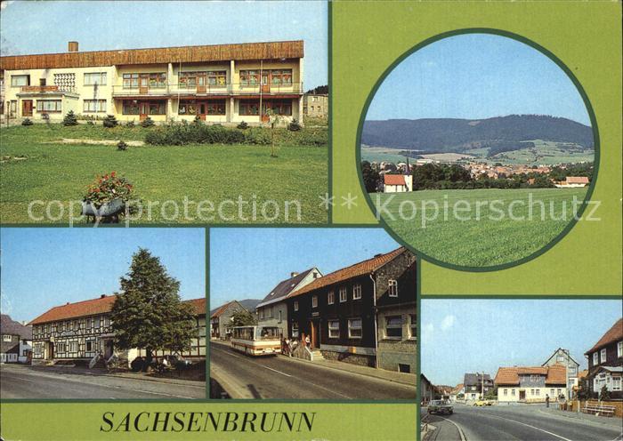 Sachsenbrunn Kindertagesstaette Fritz Weineck Panorama OT Schwarzenbrunn Gasthau
