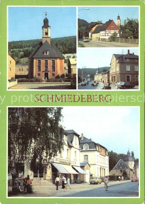 Schmiedeberg Dippoldiswalde Dreifaltigkeitskirche und Altenberger Strasse