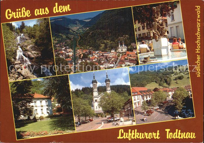 Todtnau Schwarzwald BW Wasserfall Stadtblick Brunnen Kirche