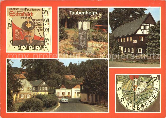 Taubenheim Meissen Leninstr Natursteinsonnenuhr Bibliothek Sueduhr