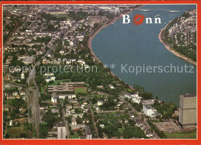 Bonn Rhein Fliegeraufnahme