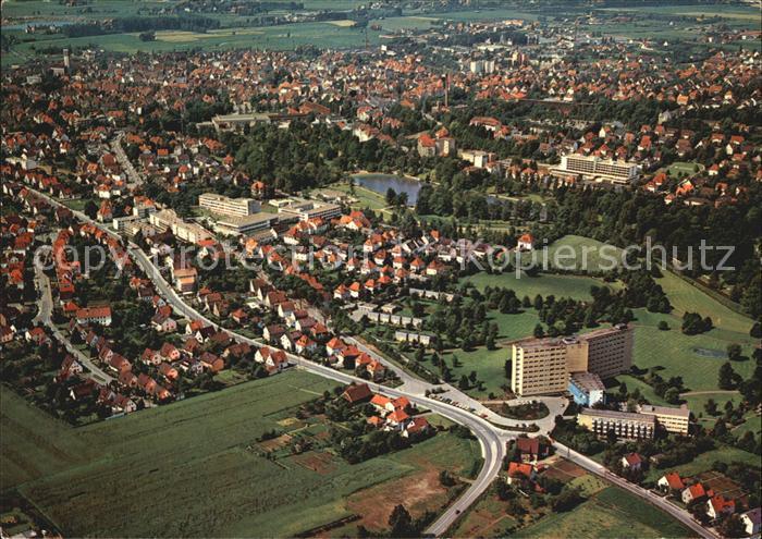 Bad Salzuflen Kurkliniken LVA und Lipperland BfA Hotel Maritim Fliegeraufnahme