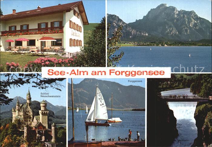 Ehrwang Cafe Fremdenheim See Alm Schloss Neuschwanstein Forggensee Lechfall