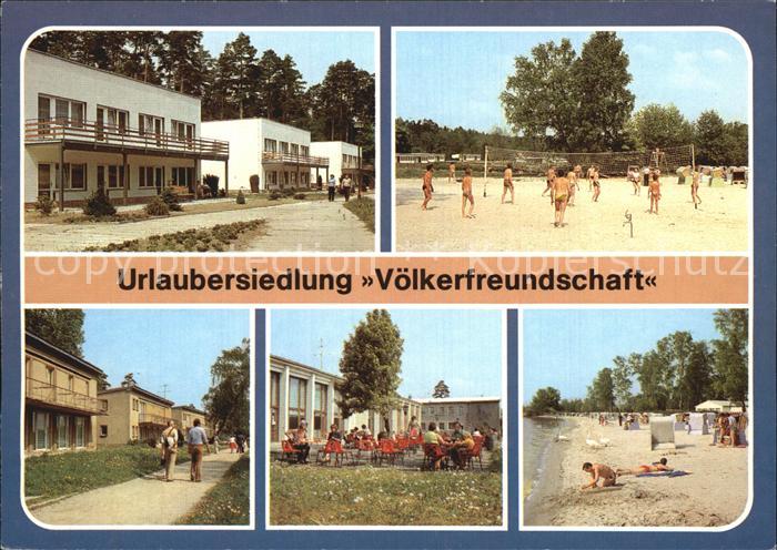 Klink Waren Urlaubersiedlung Voelkerfreundschaft Bettenhaeuser Volleyballplatz G