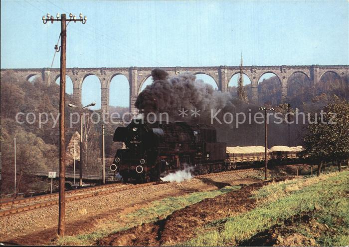 Wechselburg Goehrener Viadukt Gewoelbebruecke Dampfeisenbahn
