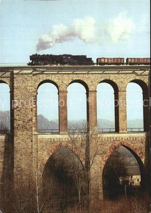 Karl-Marx-Stadt Dietenmuehlenviadukt Dampfeisenbahn