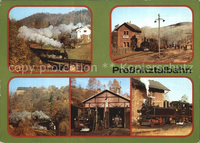 Lokomotive Pressnitztalbahn Bahnhof Steinbach Lokschuppen Joehstadt