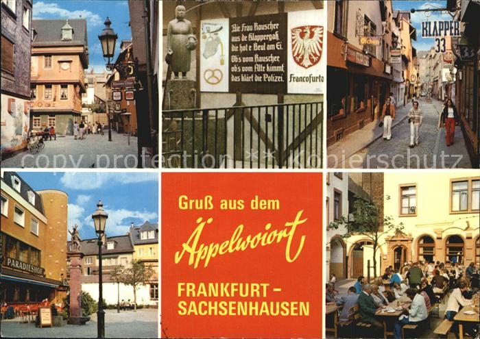 Sachsenhausen Frankfurt aeppelwoi Kneipen Details