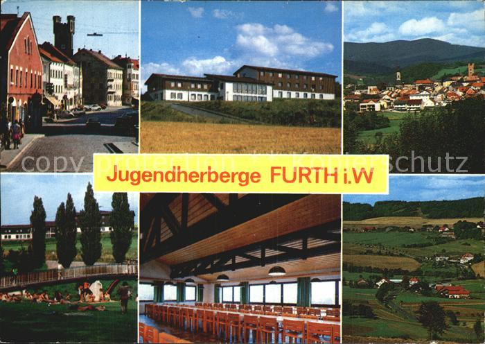 Furth Wald Jugendherberge Stadtblick Liegewiese Speisesaal Panorama