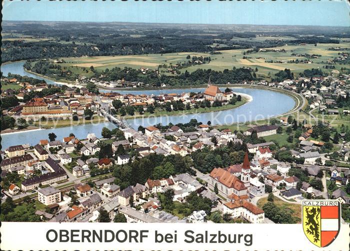 Oberndorf Salzburg Salzach Fliegeraufnahme