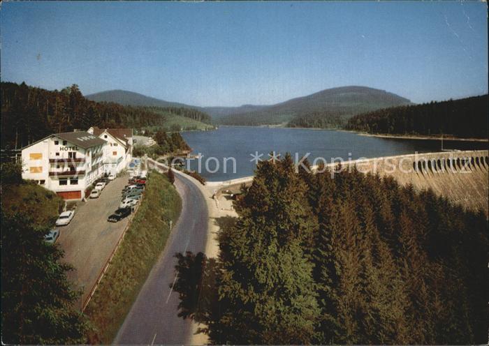 Schwarzenbachtalsperre mit Schwarzenbachhotel Panorama