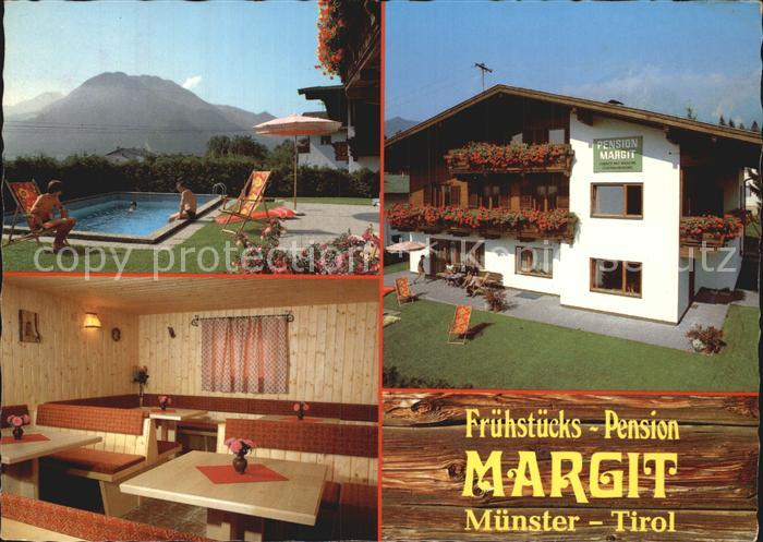Muenster Tirol Fruehstuecks Pension Margit Swimmingpool Gaststube