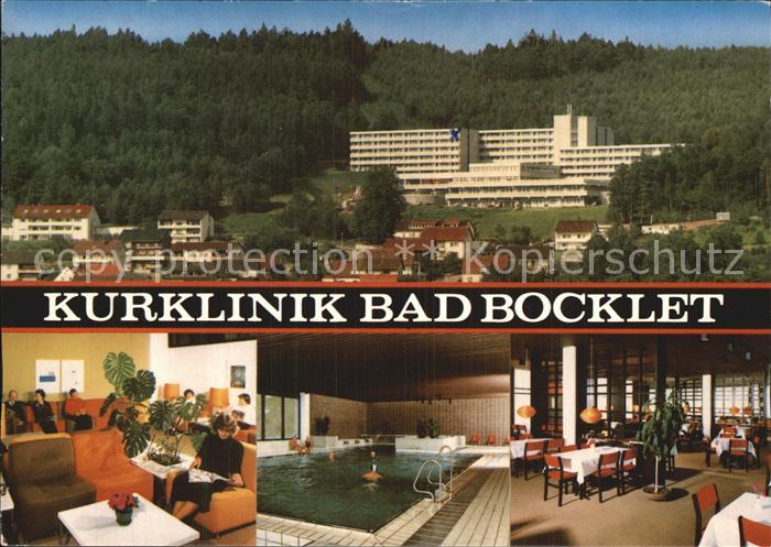 Bad Bocklet Kurklinik Bad Bocklet Aufenthaltsraum Hallenbad Speisesaal