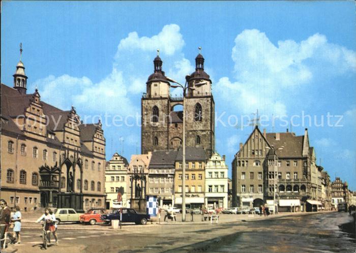 Wittenberg Lutherstadt Marktplatz Kirche