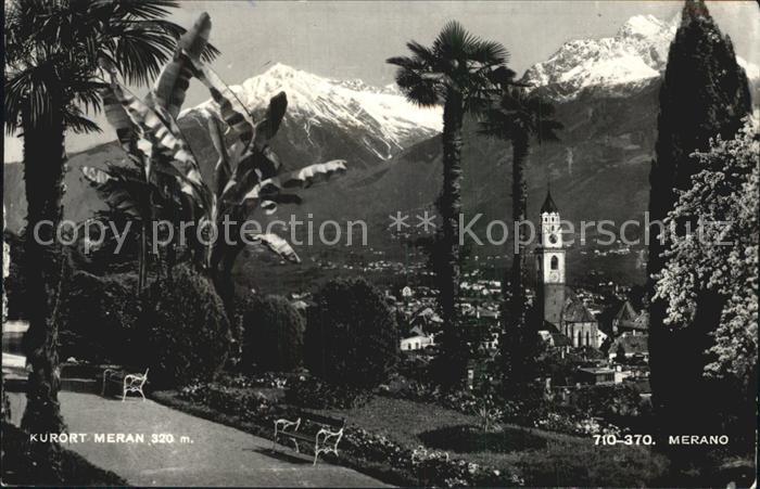 Meran Merano Panorama mit Kirche