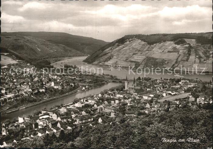 Bingen Rhein Fliegeraufnahme