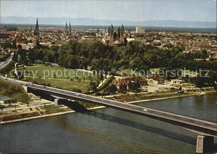 Speyer Rhein Fliegeraufnahme