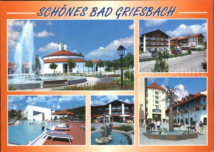 Bad Griesbach Rottal Mineral Thermalbad Fontaene Brunnen Strassenpartie