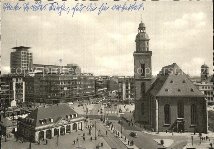 Frankfurt Main Hauptwache und Katharinen Kirche
