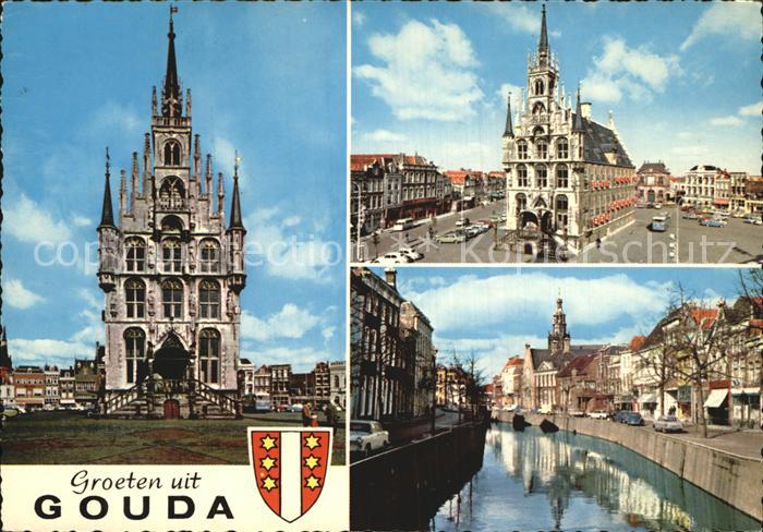Gouda Rathaus Kaesemarkt Kanal