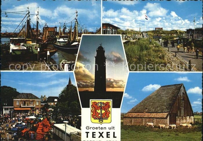 Texel Hafen Promenade Markt Leuchtturm Stall