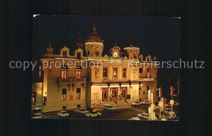 Monte-Carlo la nuit Le Casino