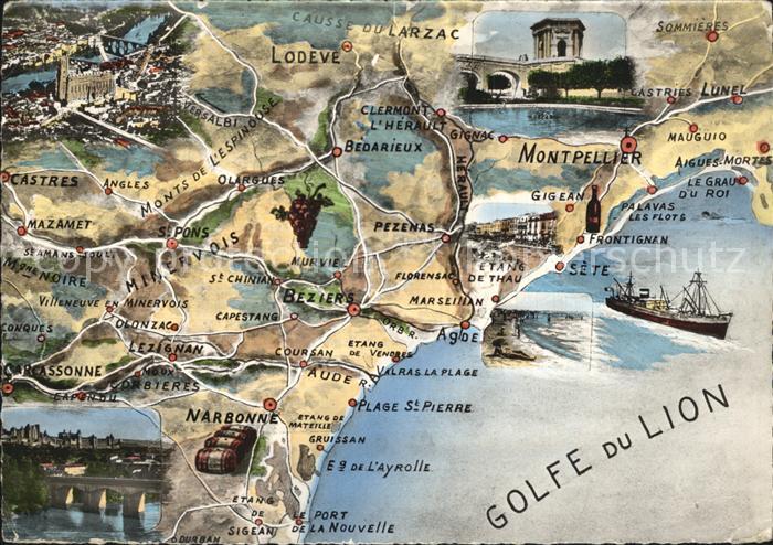 Montpellier Herault Castres Bedarieux Beziers Sete Narbonne Golfe du Lion
