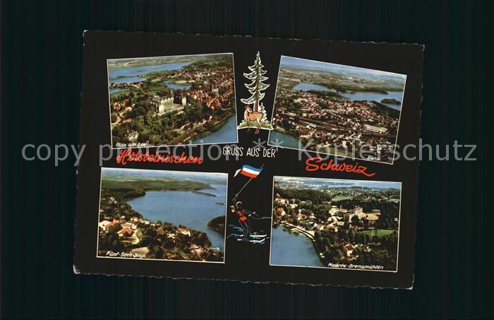 Holsteinische Schweiz Ploen am See Eutin Fuenf Seen Blick Malente Gremsmuehlen