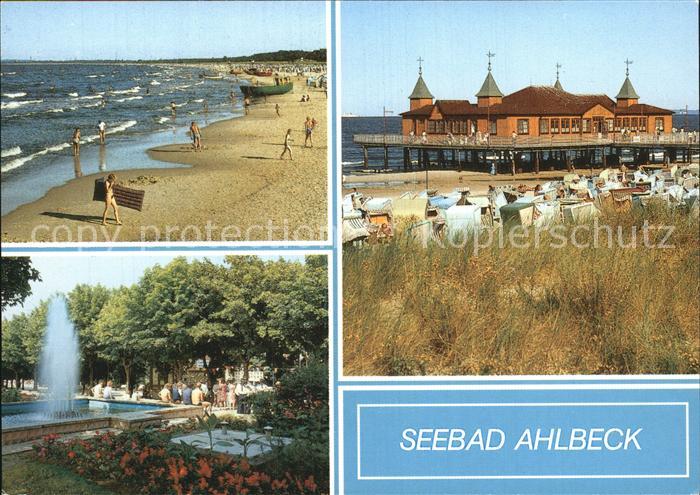 Ahlbeck Ostseebad Strand Konzertplatz Seebruecke