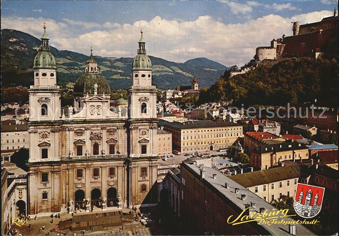 Salzburg Oesterreich Dom Kloster Nonnberg Hohensalzburg Jedermann Buehne