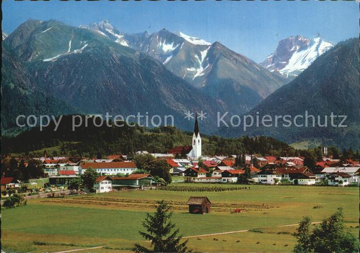 Oberstdorf mit Kegelkopf Gr Krottenkopf Fuerschiesser Kratzer