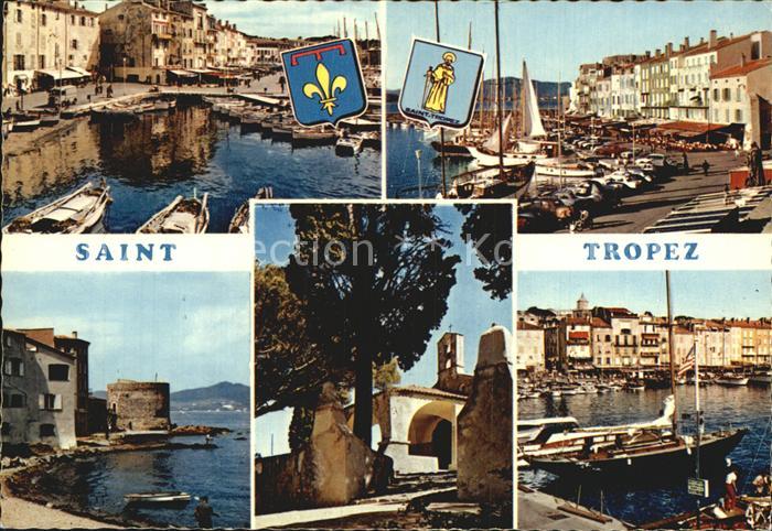 Saint Tropez Var Quai Jean Jaures Le port Vieille Tour Chapelle Ste Anne Port de