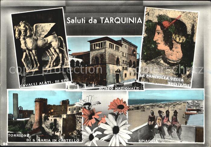 Tarquinia Cavalli Alati Museo Nazionale La Fankciulla Velca Torrione di S Maria