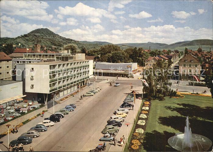 Reutlingen BW Friedrich List Platz mit Parkhotel