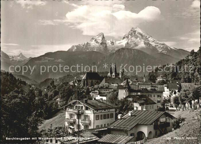 BERCHTESGADEN Bayern mit Watzmann und Schoenfeldspitze