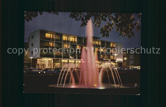 Reutlingen BW Listplatz mit Parkhotel und Fontaene