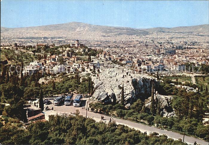 Athenes Athen Akropolia Tribuene des Crios Pagos Panorama